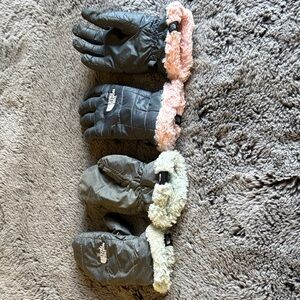 Two pair!! The North Face Kids Mittens (small) and gloves (medium).